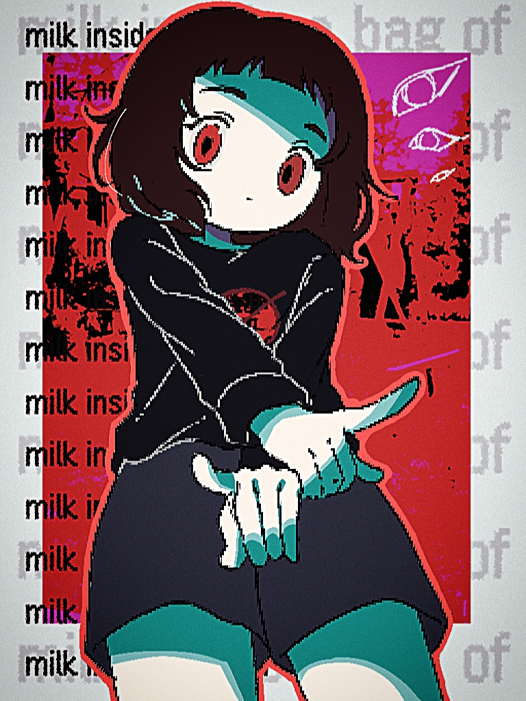 milk-chan (milk inside a bag of milk inside a bag of milk) drawn by matouchi_(matouti118)