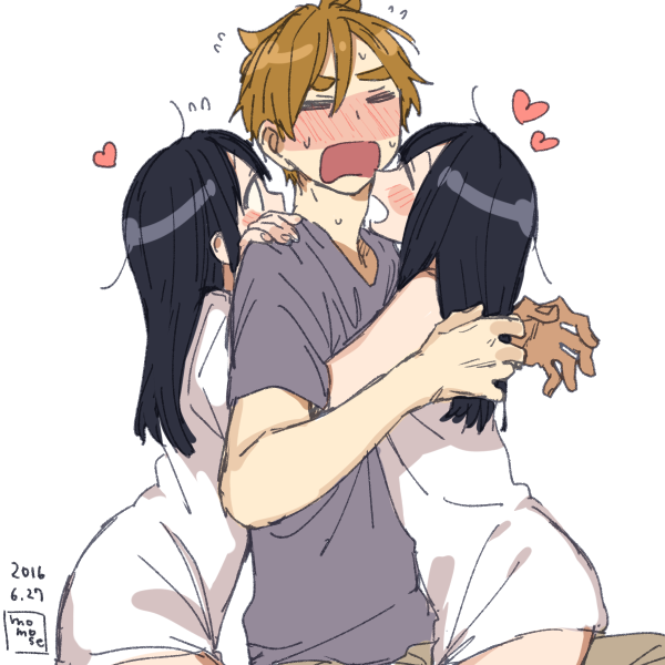 kitashirakawa tamako and ooji mochizou (tamako market) drawn by momose_(oqo)