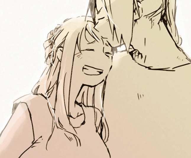 edward elric and winry rockbell (fullmetal alchemist) drawn by igi_(tarqu0ise)