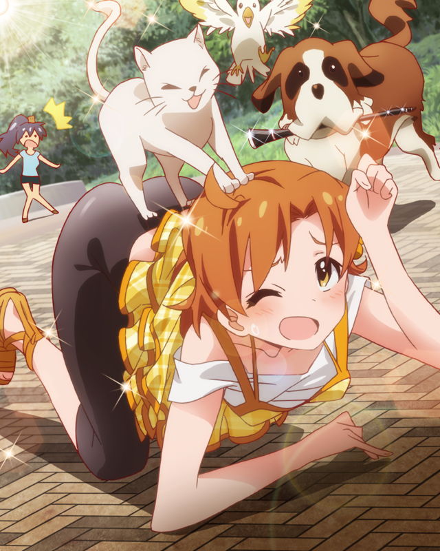 ganaha hibiki, yabuki kana, and inumi (idolmaster and 1 more)