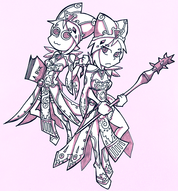lana and cia (the legend of zelda and 1 more) drawn by setz