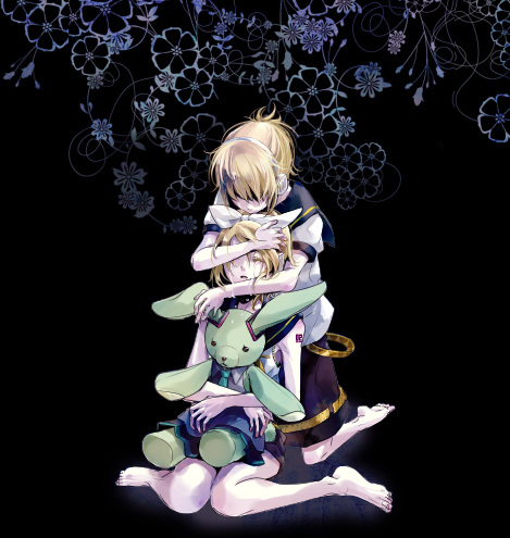 kagamine rin and kagamine len (vocaloid) drawn by koko_(oyasuminasai)