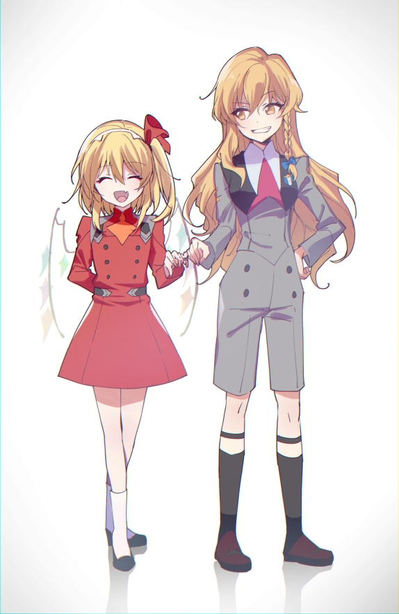 kirisame marisa, flandre scarlet, zero two, and hiro (touhou and 1 more) drawn by yuki_(popopo)