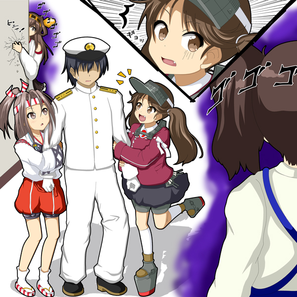 admiral, kaga, kongou, ryuujou, and zuihou (kantai collection) drawn by mitya