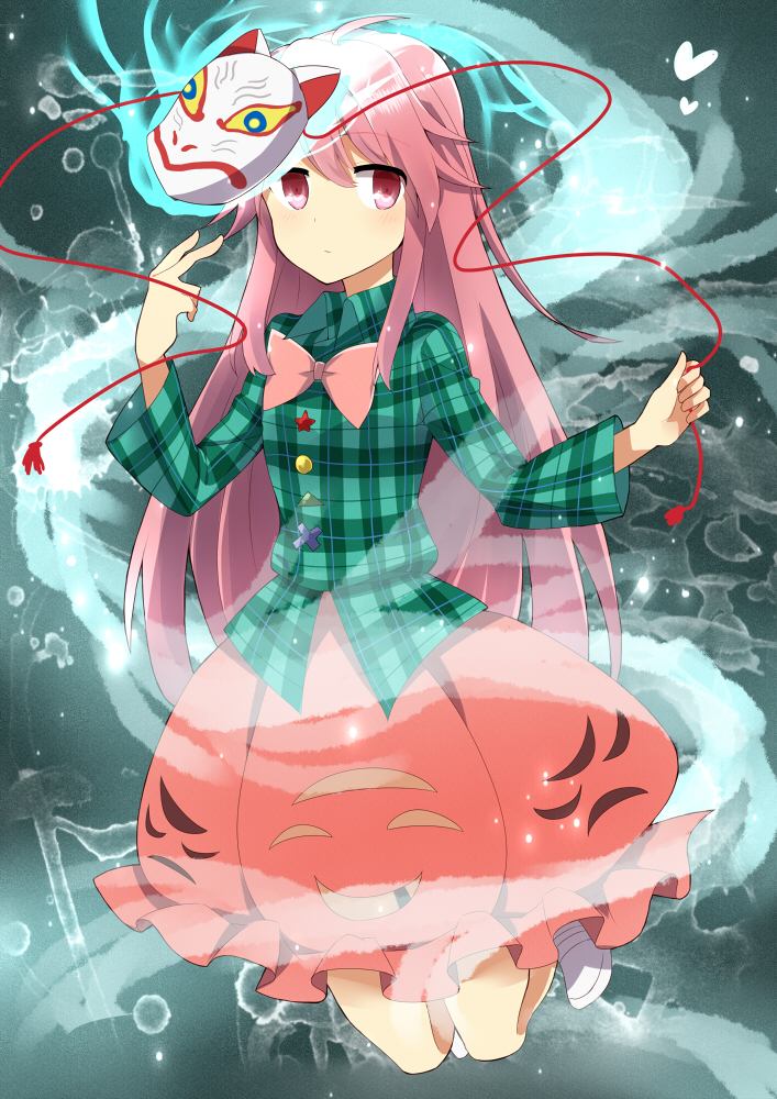 hata no kokoro (touhou) drawn by ichimonme_(ichi)