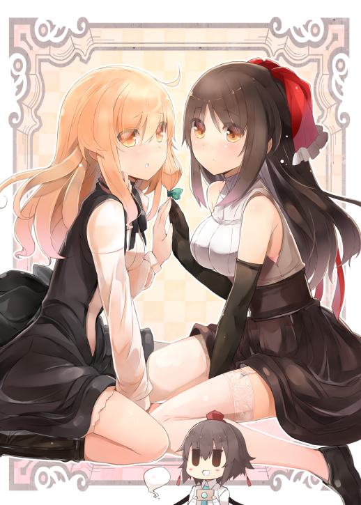 hakurei reimu, kirisame marisa, and shameimaru aya (touhou) drawn by shin_(new)