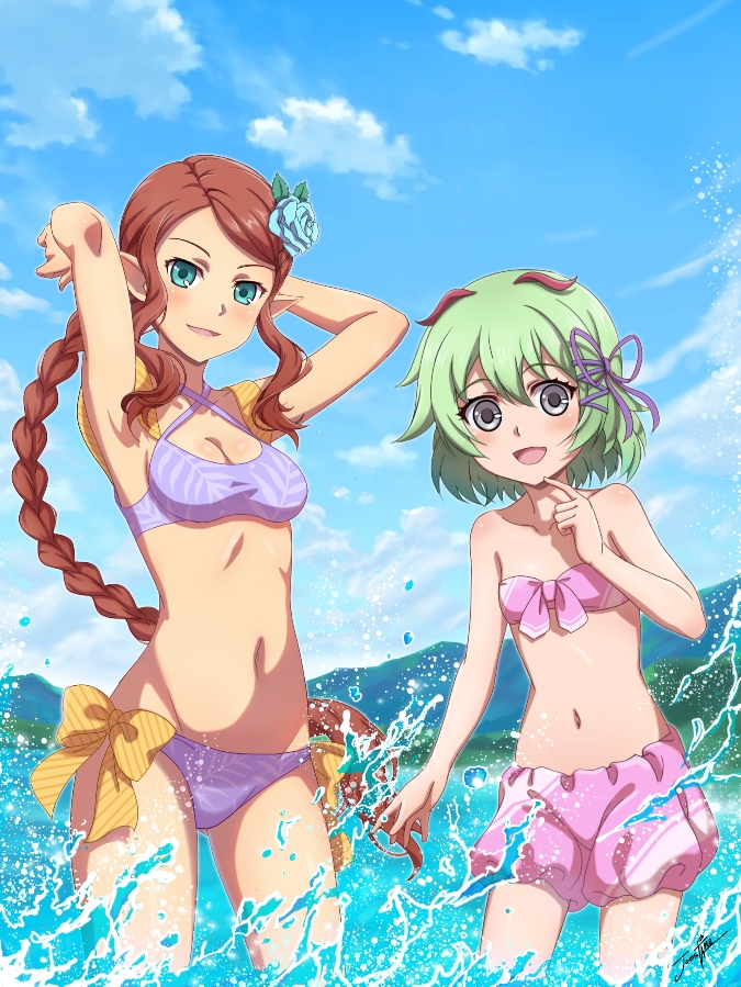kohaku and illuminata (rune factory and 1 more) drawn by joestine22