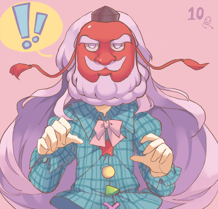 hata no kokoro (touhou and 1 more) drawn by reeh_(yukuri130)