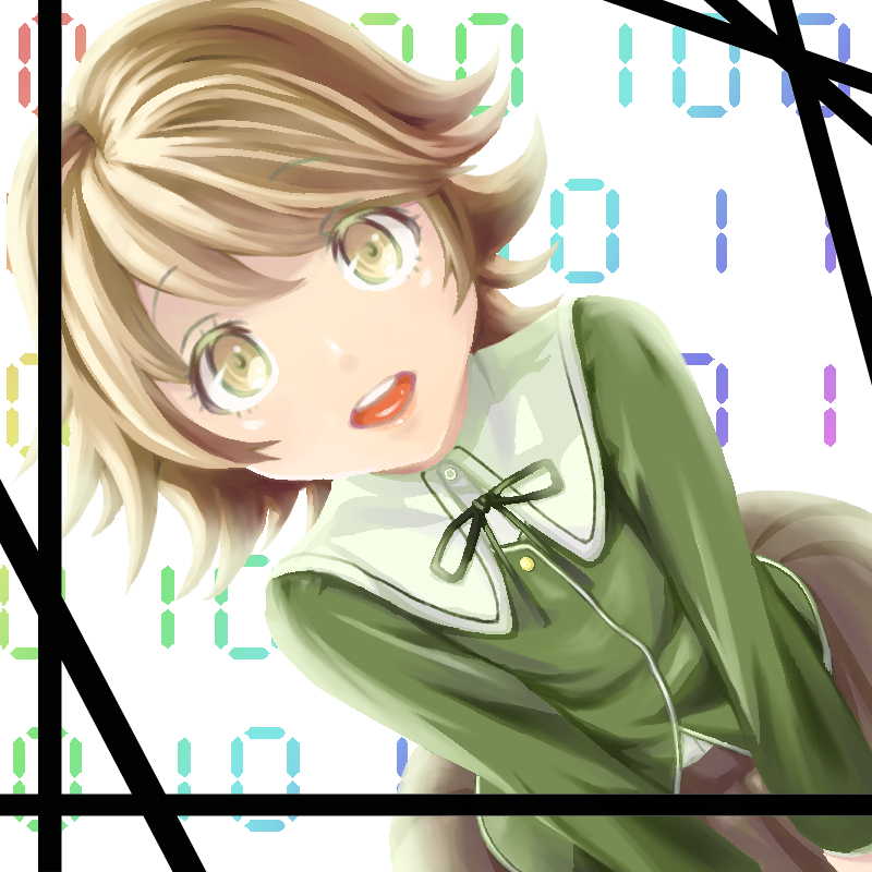 fujisaki chihiro (danganronpa and 1 more) drawn by utsuki_(clown)