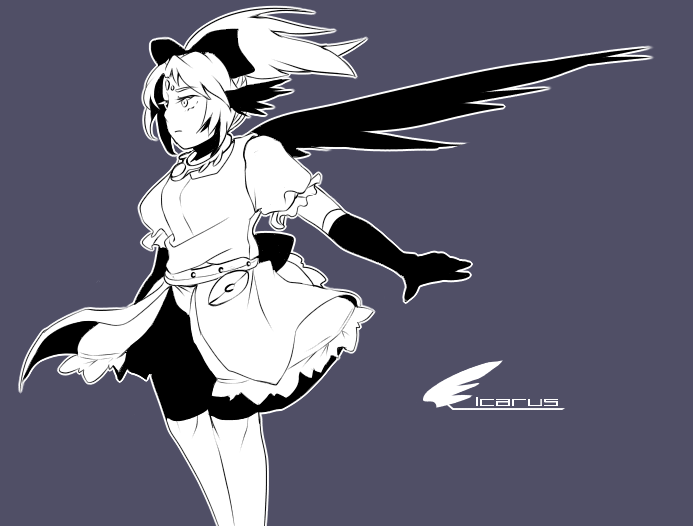 icarus (seihou and 1 more) drawn by nagai_(a)