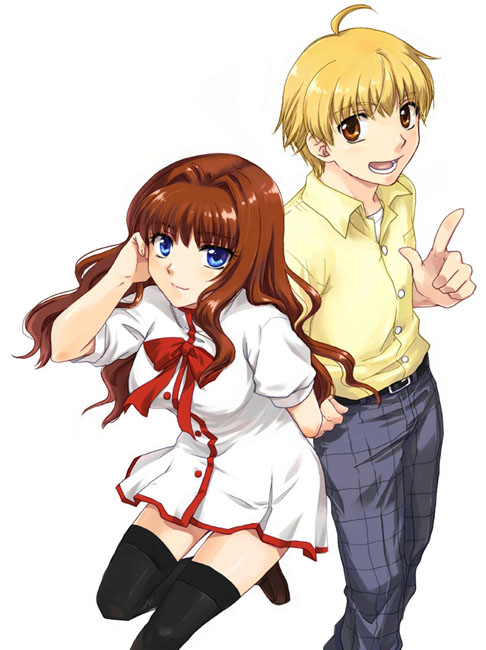misaka kaori and kitagawa jun (kanon) drawn by misaki_juri