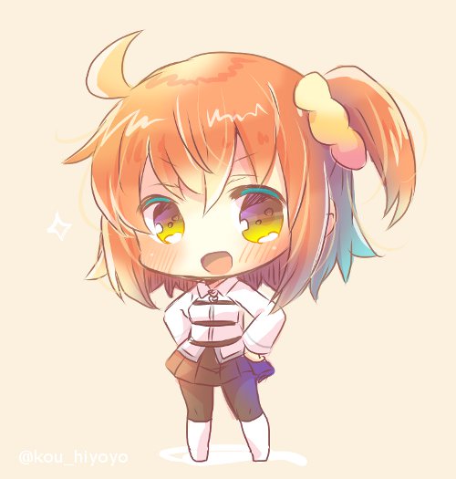 fujimaru ritsuka (fate and 1 more) drawn by kou_hiyoyo