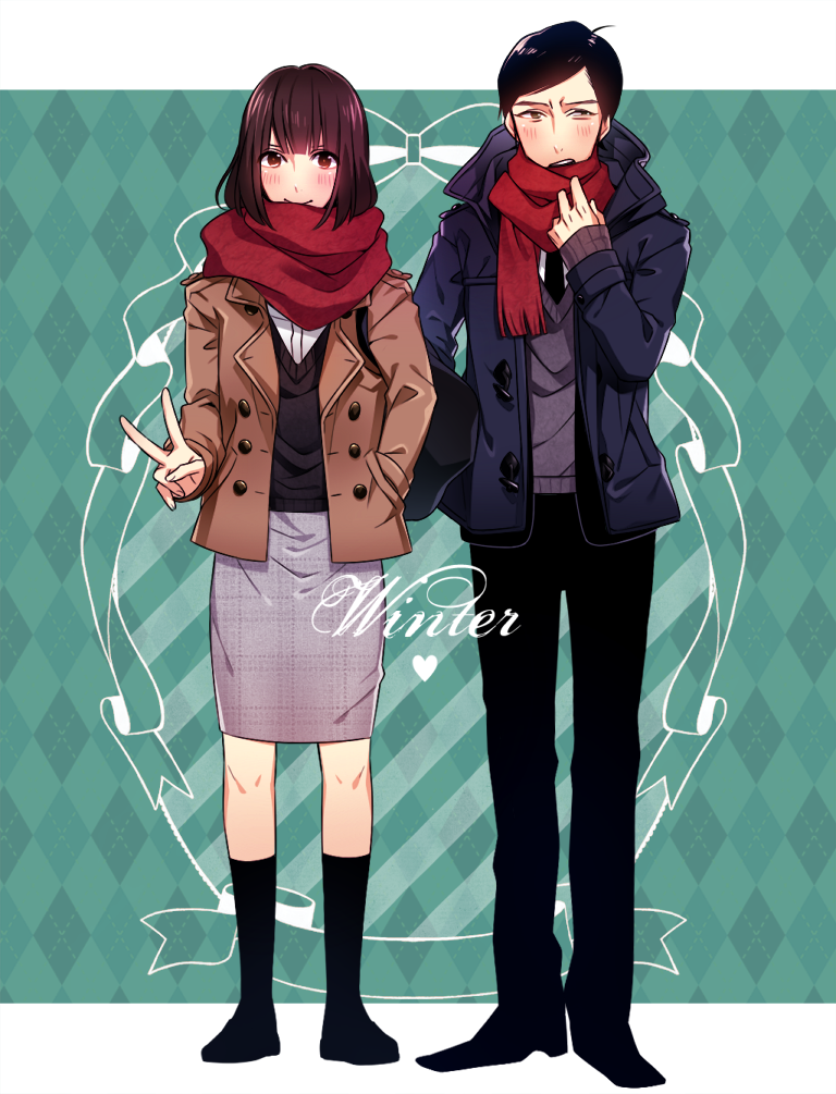 komikado kensuke and mayuzumi machiko (legal high) drawn by mtktc