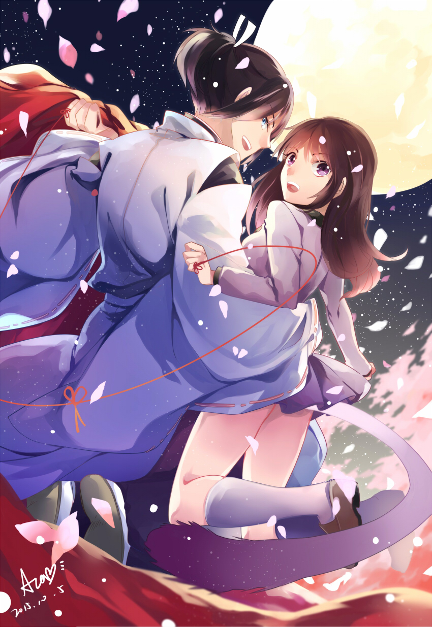 yato and iki hiyori (noragami) drawn by puyue
