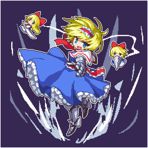 alice margatroid and shanghai doll (touhou) drawn by kumamoto_(bbtonhk2)