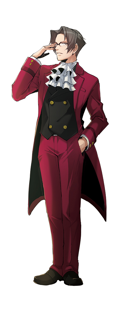 miles edgeworth (ace attorney and 1 more) drawn by lianh13