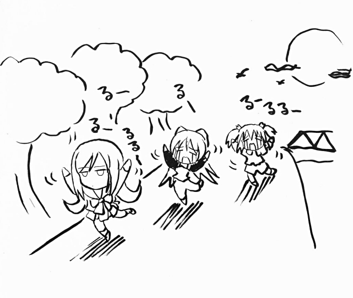 kousaka tamaki, yuzuhara konomi, and lucy maria misora (to heart and 1 more)