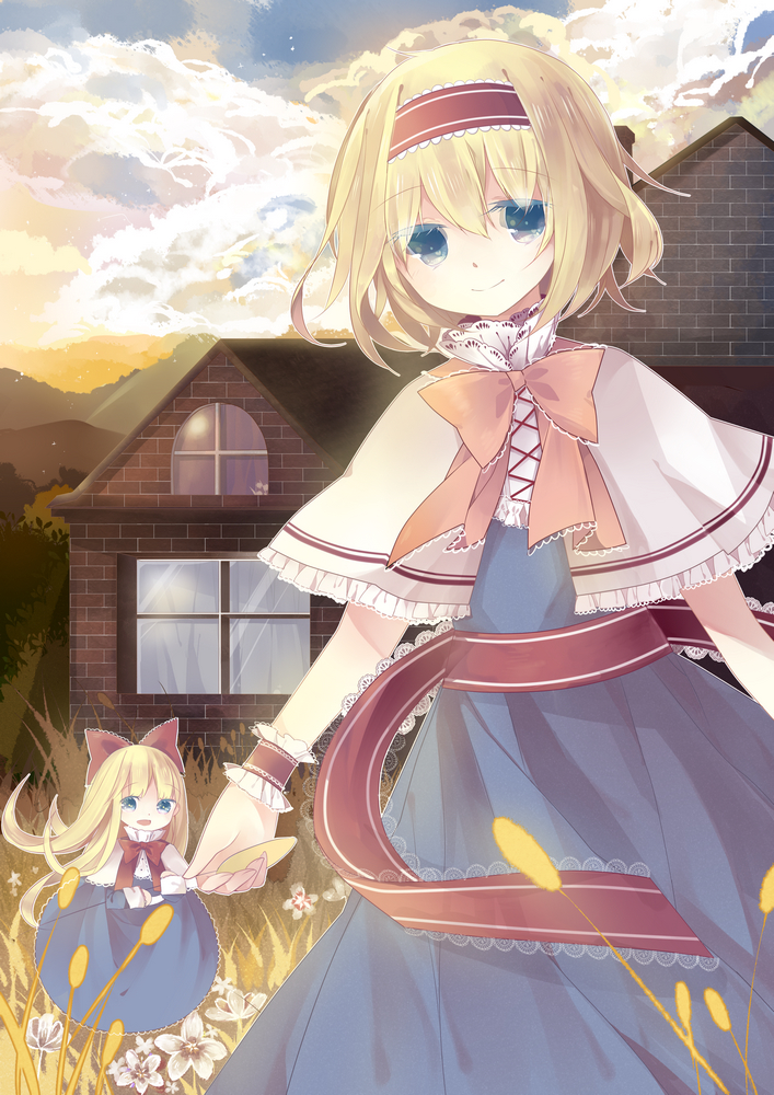 alice margatroid and shanghai doll (touhou) drawn by kuromomo