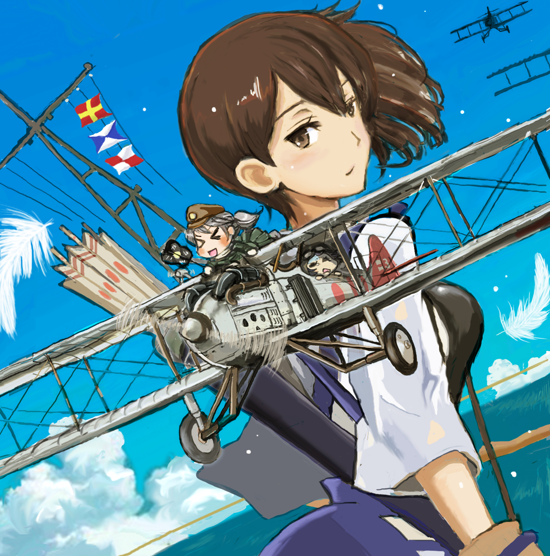 Kaga Fairy Type 99 Dive Bomber And Suisei Kantai Collection Drawn By An Chang Danbooru Kaga Fairy Type 99 Dive Bomber And Suisei Kantai Collection Drawn By An Chang Danbooru