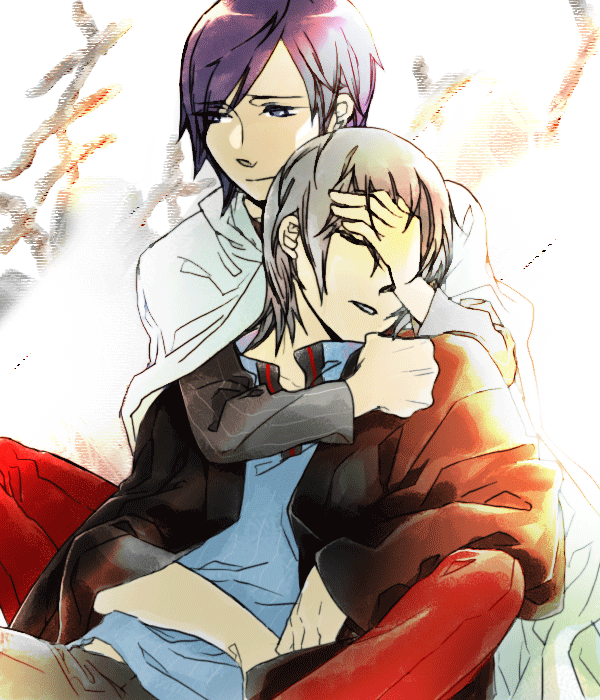protagonist and naoya (devil survivor and 1 more) drawn by 5_gatsu
