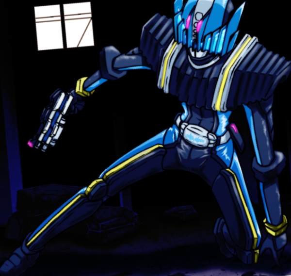 kamen rider diend (kamen rider and 1 more) drawn by gekoge_satoru
