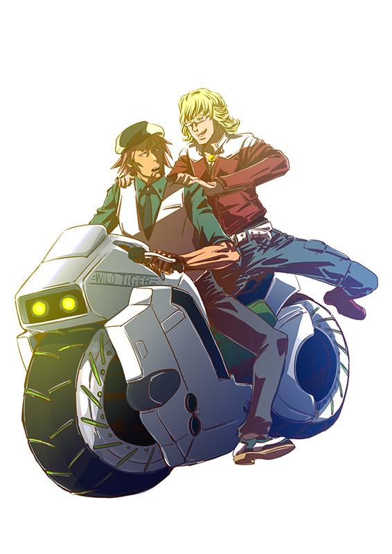 barnaby brooks jr. and kaburagi t. kotetsu (tiger & bunny) drawn by mechada