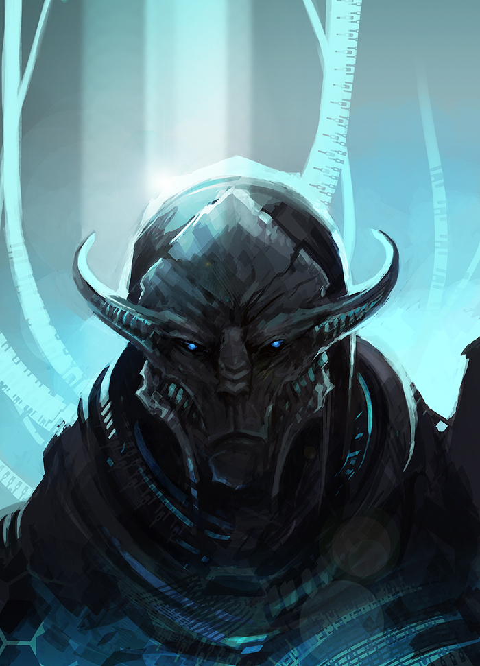 saren arterius (mass effect and 1 more) drawn by sandara
