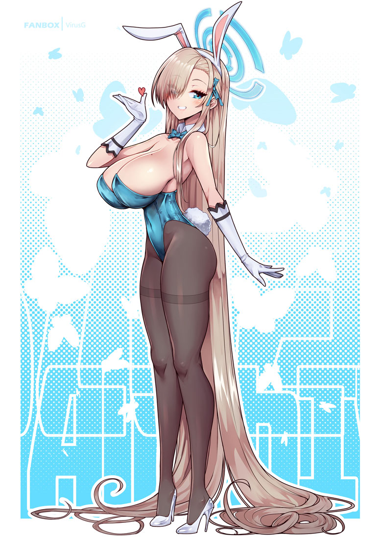 asuna (blue archive) drawn by virus-g