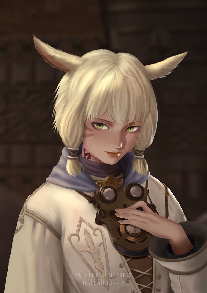 y'shtola rhul (final fantasy and 1 more) drawn by luffie