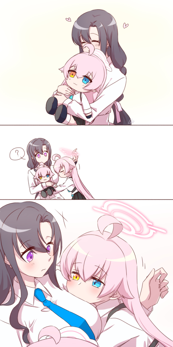 sensei, hoshino, and female sensei (blue archive) drawn by rarasa_(rarasa)