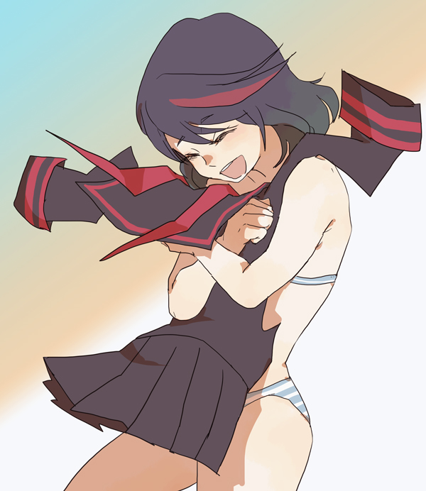 matoi ryuuko and senketsu (kill la kill) drawn by chokuboron_ryou