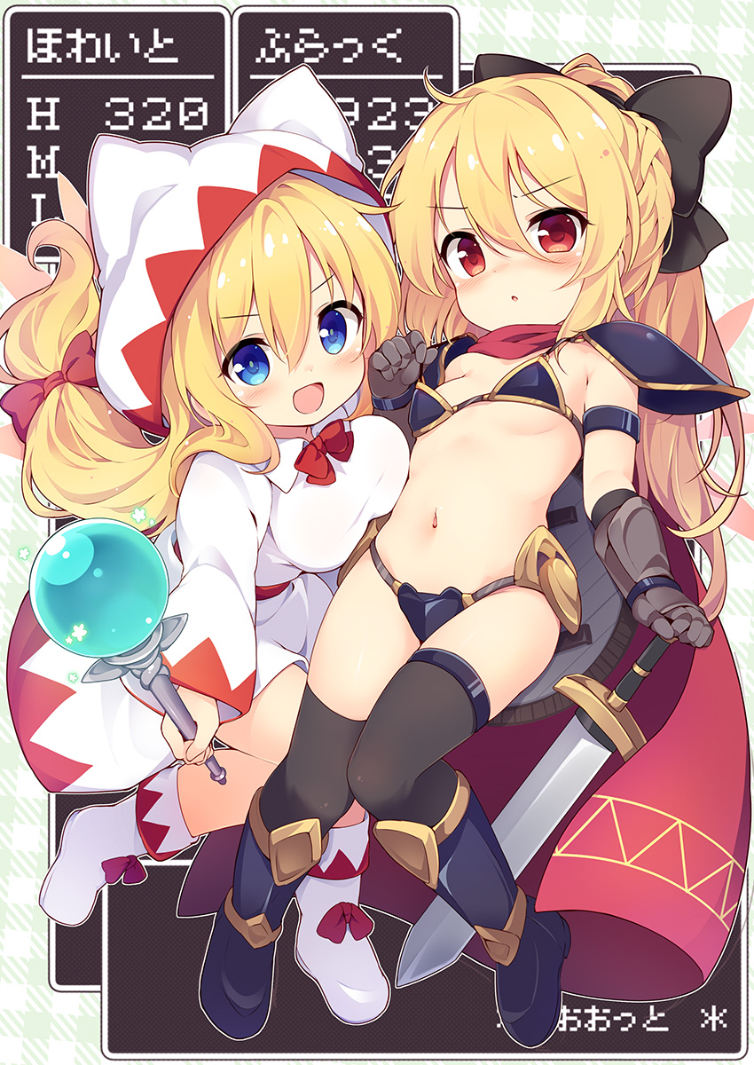 lily white and lily black (touhou and 1 more) drawn by baku-p