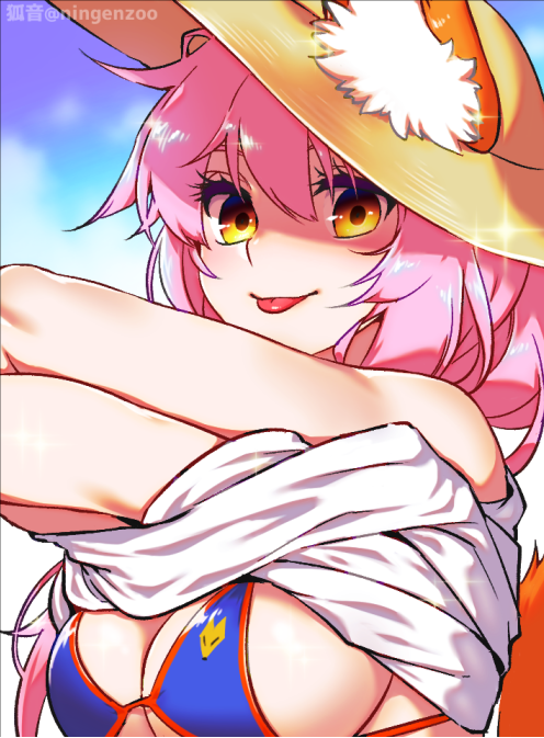 tamamo and tamamo no mae (fate and 1 more) drawn by ko-on_(ningen_zoo)