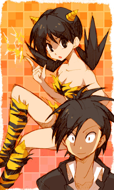 ethan, lum, kris, and electabuzz (pokemon and 2 more) drawn by atom_(@tom)