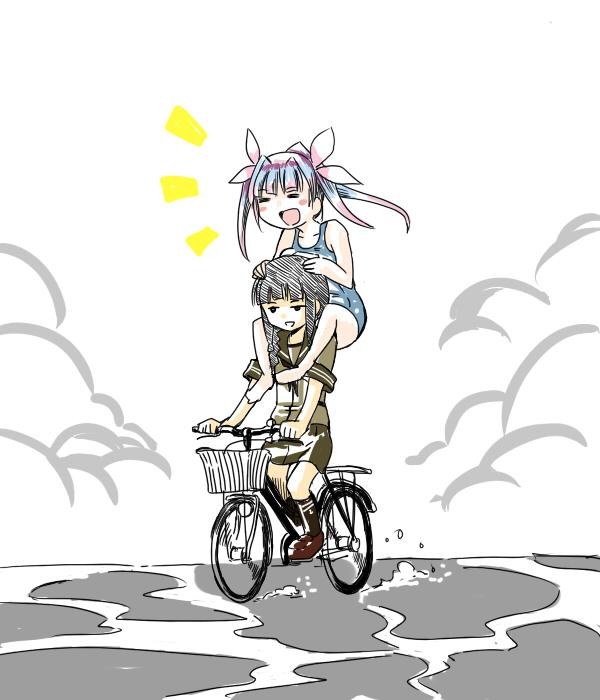kitakami and i-19 (kantai collection) drawn by yanagihara_tantoui