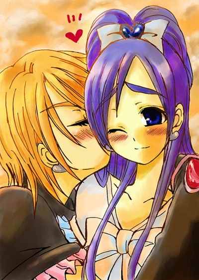 misumi nagisa, yukishiro honoka, cure black, and cure white (precure and 1 more) drawn by nekoyanagi_matasaburou