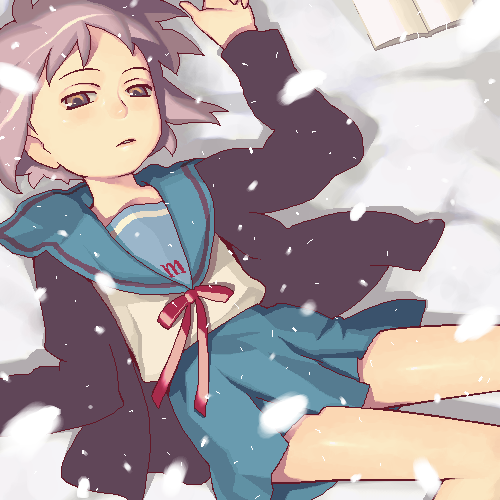 nagato yuki (suzumiya haruhi no yuuutsu) drawn by hijiri_rei