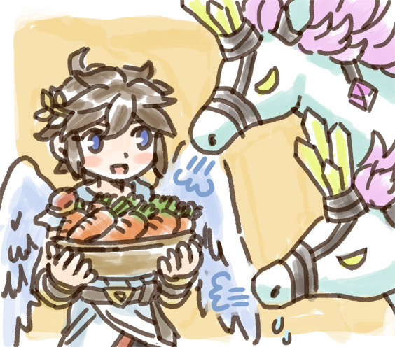 pit, phos, and lux (kid icarus and 1 more) drawn by nopepe