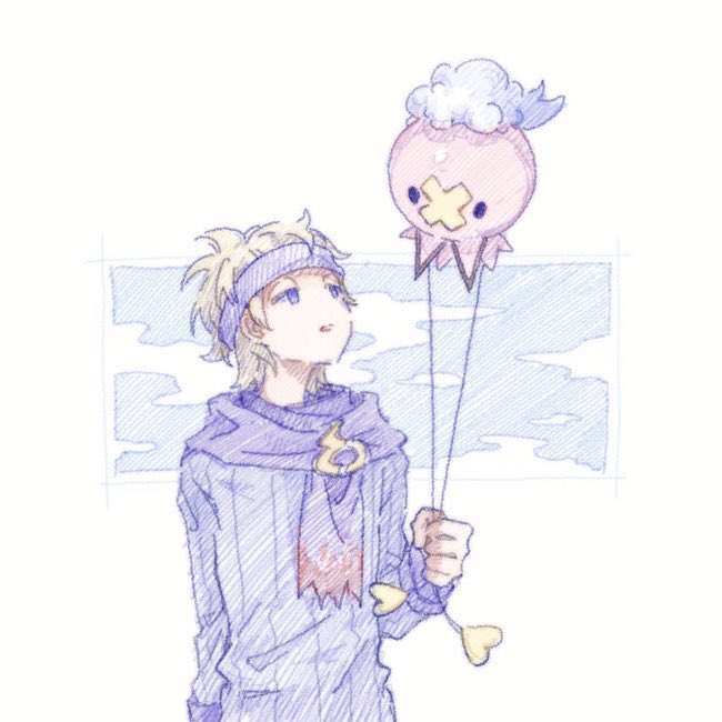 drifloon and morty (pokemon and 1 more) drawn by tan_carbonnn