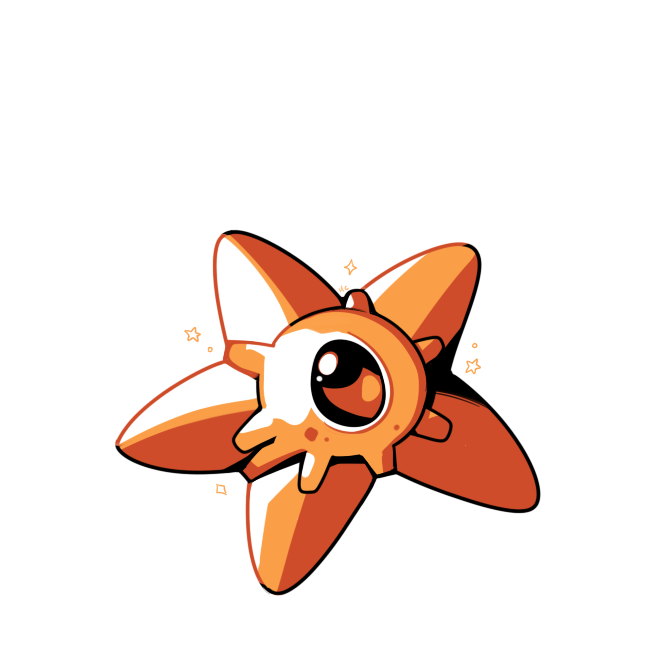 staryu (pokemon and 1 more) drawn by rumwik