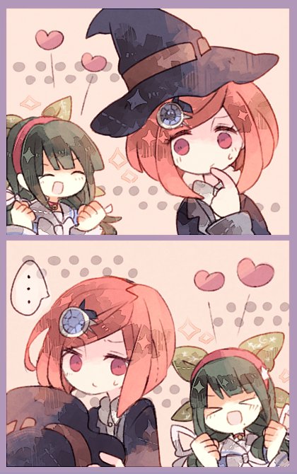 yumeno himiko and chabashira tenko (danganronpa and 1 more) drawn by toskogahazan