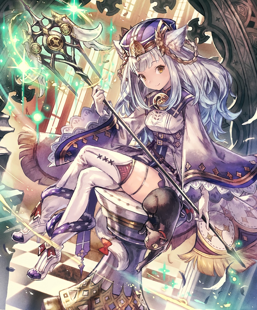 snow whitecat sage (shingeki no bahamut and 1 more)