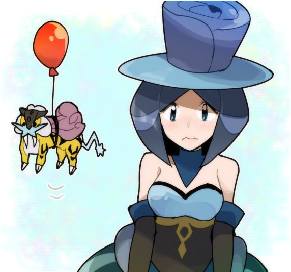 raikou and evelyn (pokemon and 1 more) drawn by chiimako