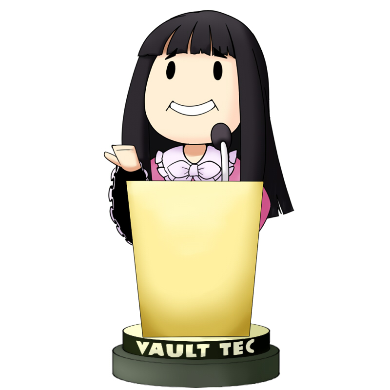 houraisan kaguya and vault boy (touhou and 2 more) drawn by musashino_udon