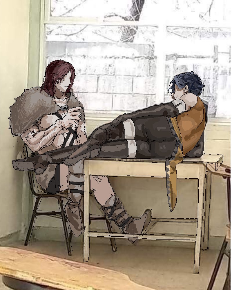 cahara and ragnvaldr (fear & hunger and 1 more) drawn by ll8mptouwds1xz6