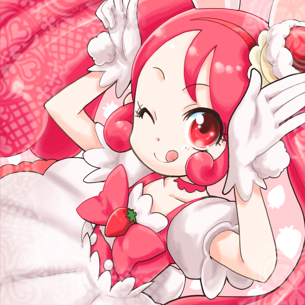 usami ichika and cure whip (precure and 1 more) drawn by suzushiro_seri