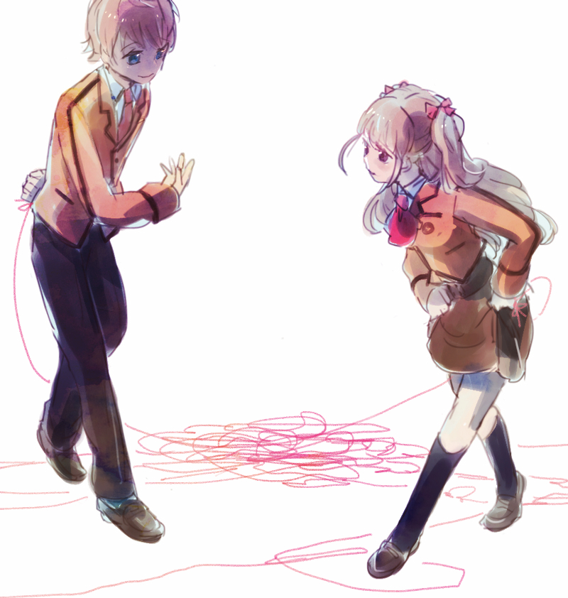 hisanuma sayu and isaki kaname (nagi no asukara) drawn by okura_(flannel202)