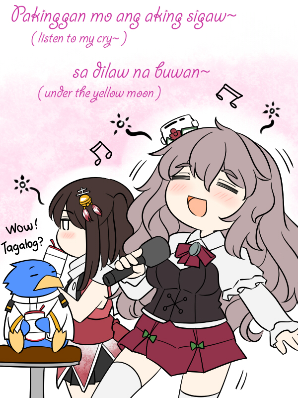 admiral, sendai, non-human admiral, sendai kai ni, pola, and 1 more (kantai collection) drawn by guin_guin