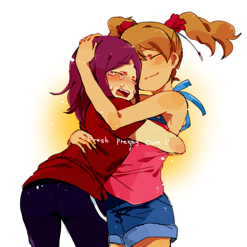 higashi setsuna and momozono love (precure and 1 more) drawn by anno_aano