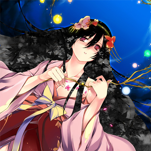 houraisan kaguya (touhou and 1 more) drawn by aburidashi_zakuro
